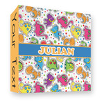 Dinosaur Print 3 Ring Binder - Full Wrap - 3" (Personalized)