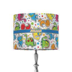 Dinosaur Print 8" Drum Lamp Shade - Fabric (Personalized)