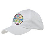 Dinosaur Print Baseball Cap - White (Personalized)