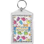 Dinosaur Print Bling Keychain (Personalized)