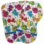 Dinosaur Print Burp Cloth (Personalized)