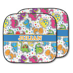 Dinosaur Print Car Sun Shade - Two Piece (Personalized)