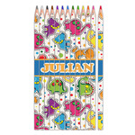 Dinosaur Print Colored Pencils (Personalized)