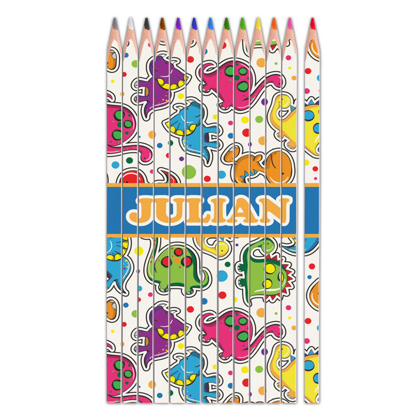 Custom Dinosaur Print Colored Pencils (Personalized)