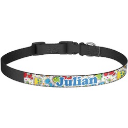 Dinosaur Print Dog Collar - Large (Personalized)