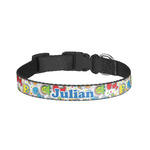 Dinosaur Print Dog Collar - Small (Personalized)