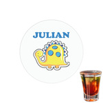 Dinosaur Print Printed Drink Topper - 1.5" (Personalized)