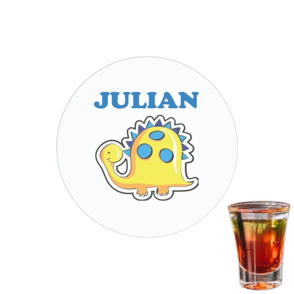 Custom Dinosaur Print Printed Drink Topper - 1.5" (Personalized)