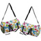 Dinosaur Print Duffle bag small front and back sides