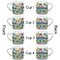 Dinosaur Print Espresso Cup - 6oz (Double Shot Set of 4) APPROVAL