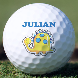 Dinosaur Print Golf Balls - Non-Branded - Set of 12 (Personalized)