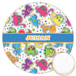 Dinosaur Print Printed Cookie Topper - 3.25" (Personalized)