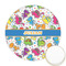 Dinosaur Print Icing Circle - Medium - Front