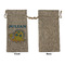 Dinosaur Print Large Burlap Gift Bags - Front Approval