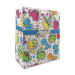 Dinosaur Print Medium Gift Bag (Personalized)