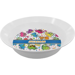 Dinosaur Print Melamine Bowl - 12 oz (Personalized)