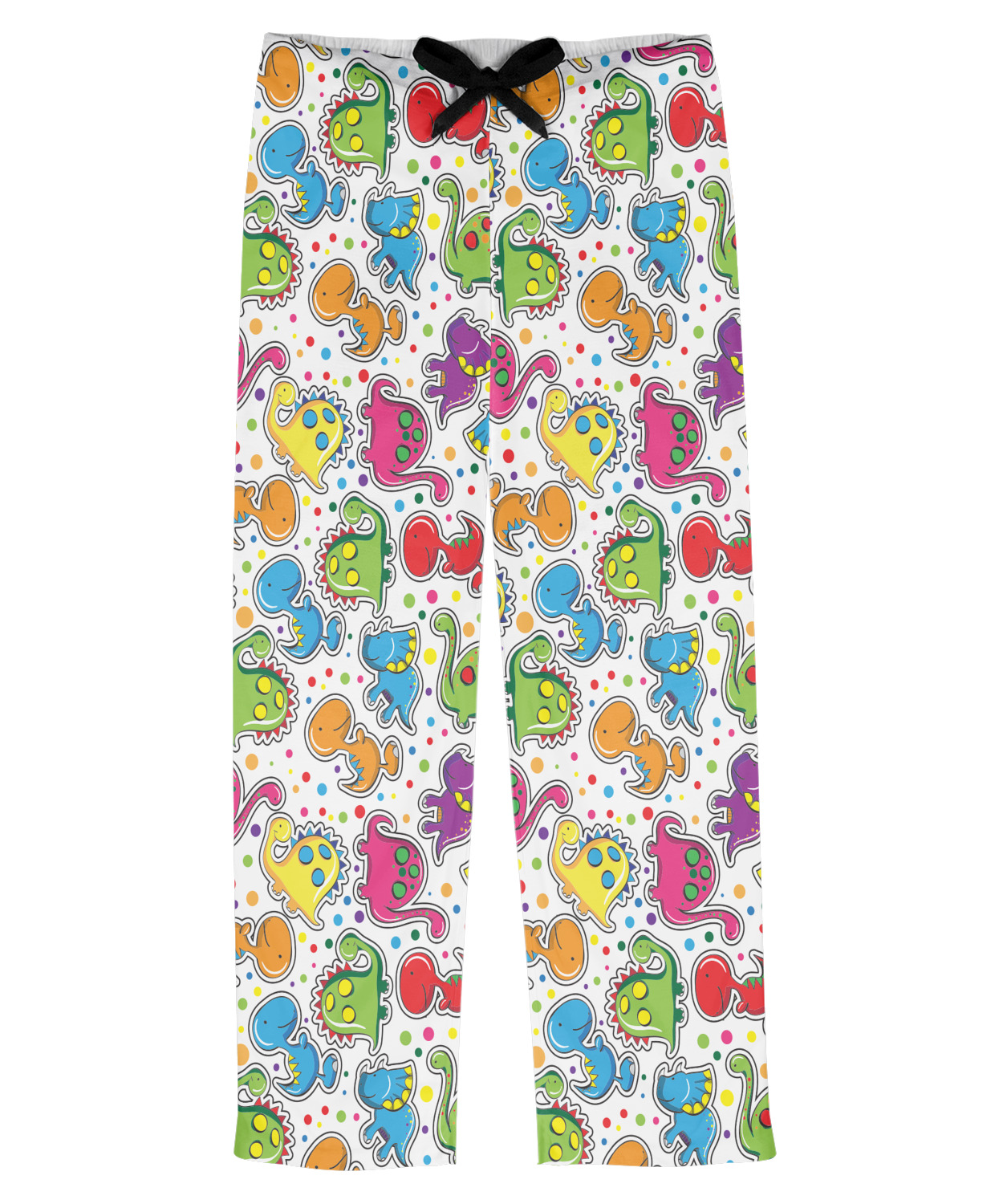 Dinosaur Print Mens Pajama Pants - M (Personalized) - YouCustomizeIt