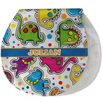 Dinosaur Print Burp Pad - Velour w/ Name or Text