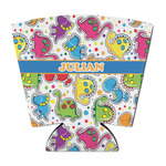 Dinosaur Print Party Cup Sleeve - with Bottom (Personalized)