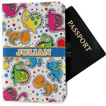 Dinosaur Print Passport Holder - Fabric (Personalized)