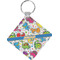 Dinosaur Print Personalized Diamond Key Chain