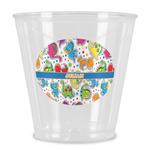 Dinosaur Print Plastic Shot Glass (Personalized)