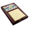 Dinosaur Print Red Mahogany Sticky Note Holder - Angle