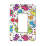 Dinosaur Print Rocker Style Light Switch Cover - Single Switch