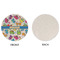 Dinosaur Print Round Linen Placemats - APPROVAL (single sided)