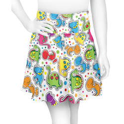 Dinosaur Print Skater Skirt - X Small