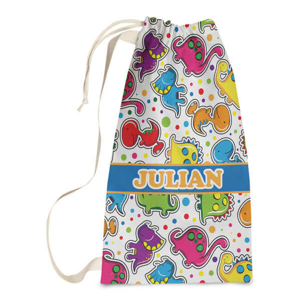 Custom Dinosaur Print Laundry Bags - Small (Personalized)