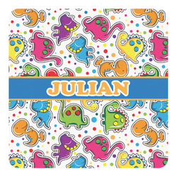 Dinosaur Print Square Decal - XLarge (Personalized)