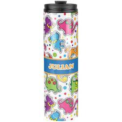 Dinosaur Print Stainless Steel Skinny Tumbler - 20 oz (Personalized)