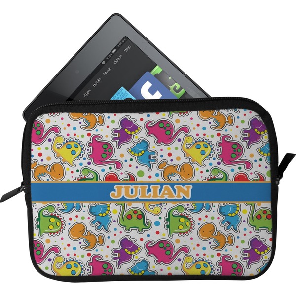 Custom Dinosaur Print Tablet Case / Sleeve - Small (Personalized)