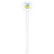 Dinosaur Print White Plastic 7" Stir Stick - Round - Single Stick