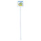 Dinosaur Print White Plastic Stir Stick - Double Sided - Square - Single Stick