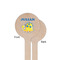 Dinosaur Print Wooden 6" Stir Stick - Round - Single Sided - Front & Back