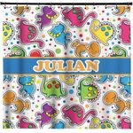 Dinosaur Print Shower Curtain (Personalized)