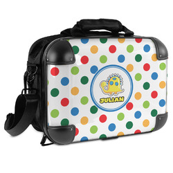 Dots & Dinosaur Hard Shell Briefcase (Personalized)