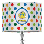 Dots & Dinosaur 16" Drum Lamp Shade - Fabric (Personalized)