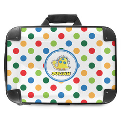 Dots & Dinosaur Hard Shell Briefcase - 18" (Personalized)