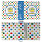 Dots & Dinosaur 3 Ring Binders - Full Wrap - 2" - APPROVAL