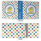 Dots & Dinosaur 3 Ring Binders - Full Wrap - 3" - APPROVAL