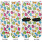 Dots & Dinosaur Adult Crew Socks - Double Pair - Front and Back - Apvl