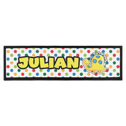 Dots & Dinosaur Bar Mat (Personalized)