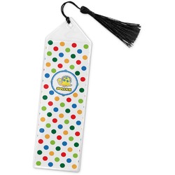 Dots & Dinosaur Book Mark w/Tassel (Personalized)