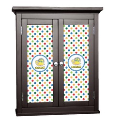 Dots & Dinosaur Cabinet Decal - Custom Size (Personalized)