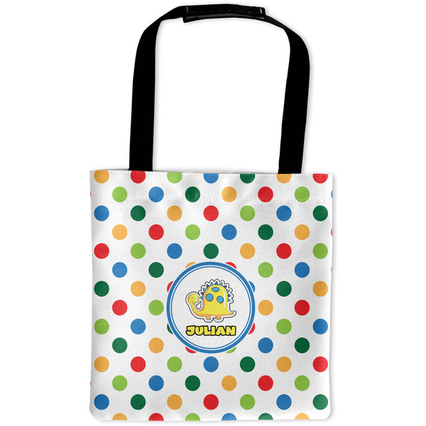 Custom Dots & Dinosaur Auto Back Seat Organizer Bag (Personalized)