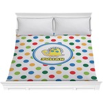 Dots & Dinosaur Comforter - King (Personalized)