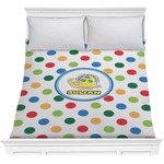 Dots & Dinosaur Comforter - Full / Queen (Personalized)